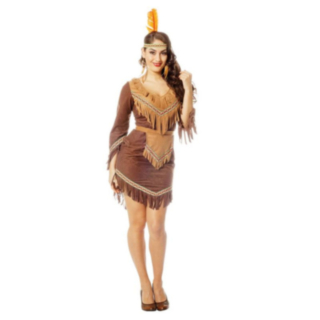 Indiankvinna Maskeraddräkt