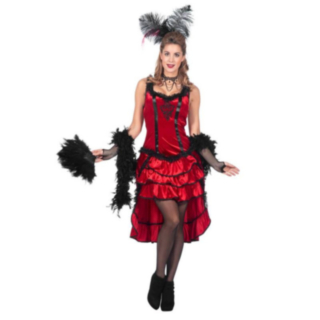 Scarlet Salongsflicka Maskeraddräkt
