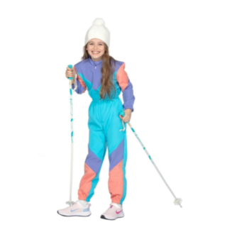 Skidräkt Barndräkt Blå/Lila