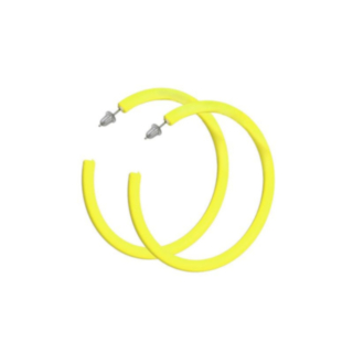 Hoops Örhängen Neongul
