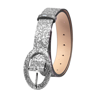Glitterbälte Silver