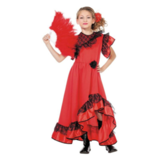 Spansk Señorita Barndräkt