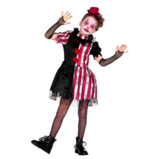 Halloween Clownklänning Barndräkt