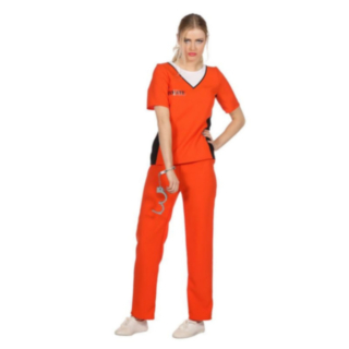 Orange Fångdräkt Maskeraddräkt