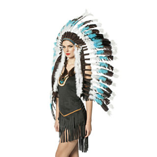 Indian Fjäderhatt Svart