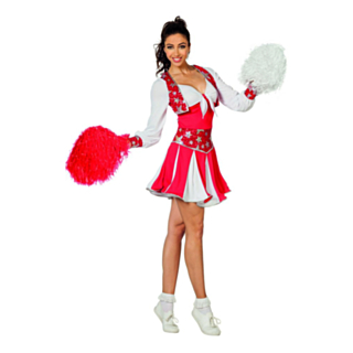Röd Cheerleader Maskeraddräkt