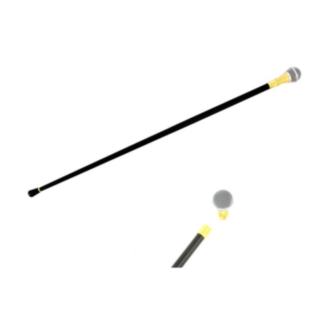 Mikrofon Käpp Svart/Guld