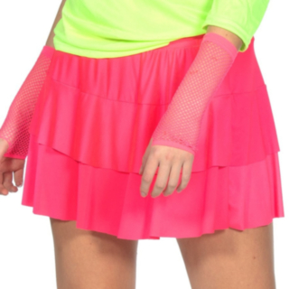80-tal Kjol Neonrosa