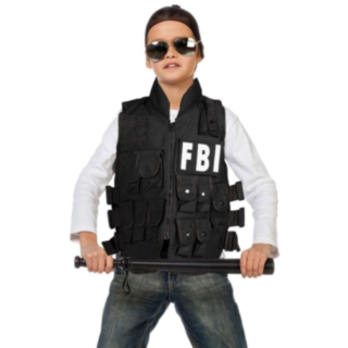 FBI Agent Väst Barndräkt