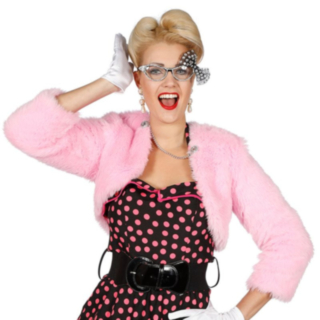 50-tal Retro Bolero Ljusrosa