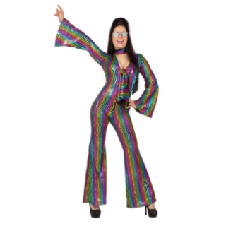 Disco Regnbåge Maskeraddräkt