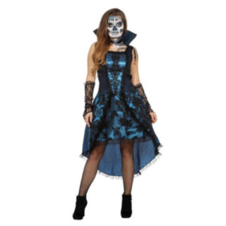 Gotisk Vampyrinna Maskeraddräkt
