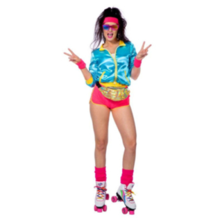 Retro Rollergirl Maskeraddräkt