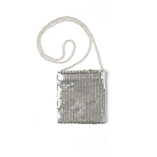 Paljettväska Silver