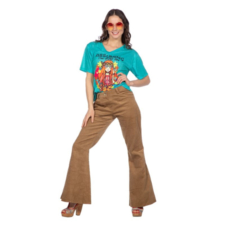 Hippie T-Shirt Dam Turkos
