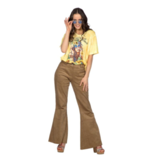 Hippie T-Shirt Dam Gul
