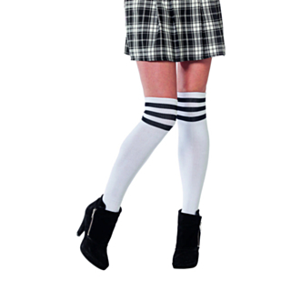 Cheerleader Knästrumpor Vita