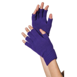 Fingerlösa Handskar Lila
