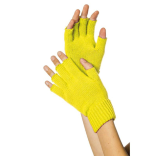 Fingerlösa Handskar Gul