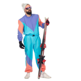 Retro Skiddräkt Maskeraddräkt