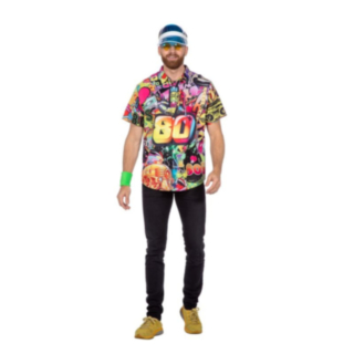 80-tal Party Skjorta Neon