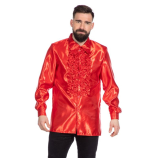 Disco Volangskjorta Röd