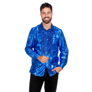 Disco Volangskjorta Blå
