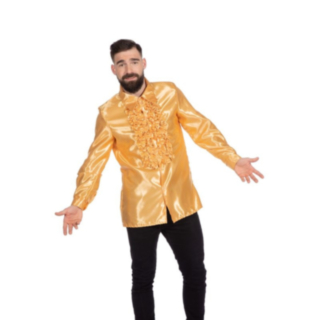 Disco Volangskjorta Guld