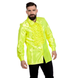 Disco Volangskjorta Neongul