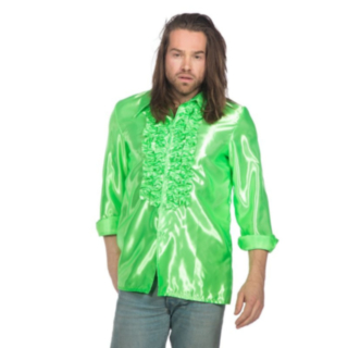 Disco Volangskjorta Neongrön