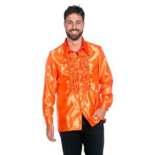 Disco Volangskjorta Neonorange