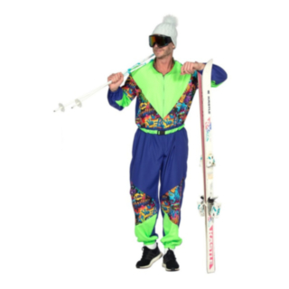 80-tal Popart Skidrdäkt Maskeraddräkt