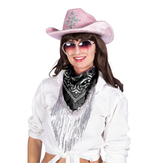Glitterbandana Svart/Silver