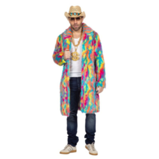 Pimp Pälsjacka Regnbåge
