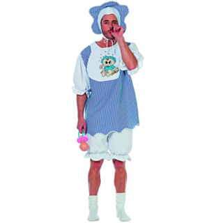 Blå Vuxenbaby Maskeraddräkt