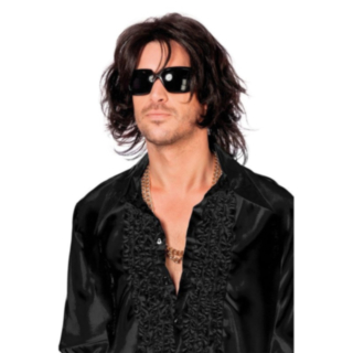 80-tal Rockstar Peruk Brun