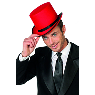 Hög Hatt Röd