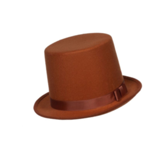 Gentleman Hög Hatt Brun