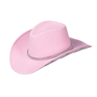 Glittrande Cowboyhatt Ljusrosa
