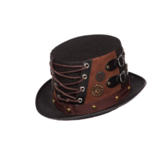 Gotisk Steampunk Hatt Svart
