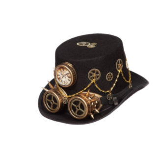 Steampunk Urhatt Svart/Guld