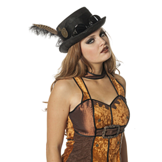 Steampunk Hatt Svart