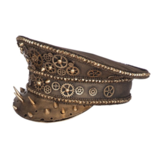 Steampunk Kaptenshatt Guld