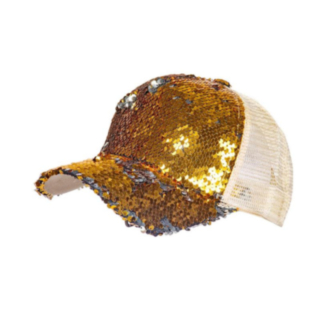 00-tal Paljettkeps Guld