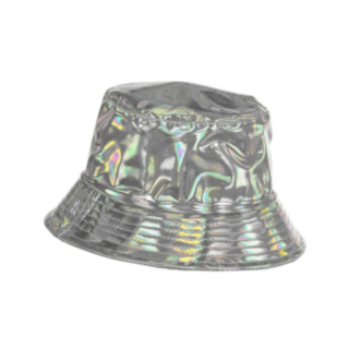 Iriserande Bucket Hat Silver