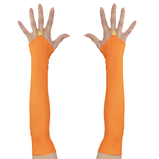Fingerlösa Handskar Orange