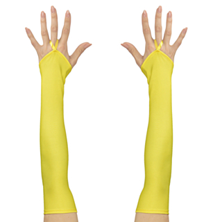 Fingerlösa Handskar Gula