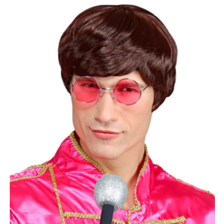 Beatles Peruk Brun