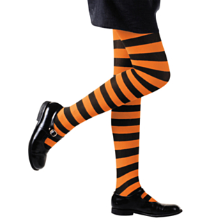 Randiga Strumpyxor Barn Orange/Svart