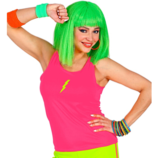 Blixt Linne Neonrosa